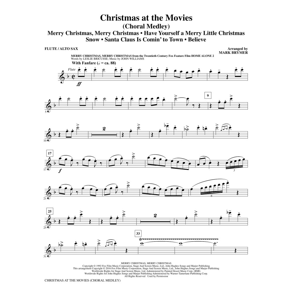 Christmas at the Movies - Flute 1 (Alto Sax 1)